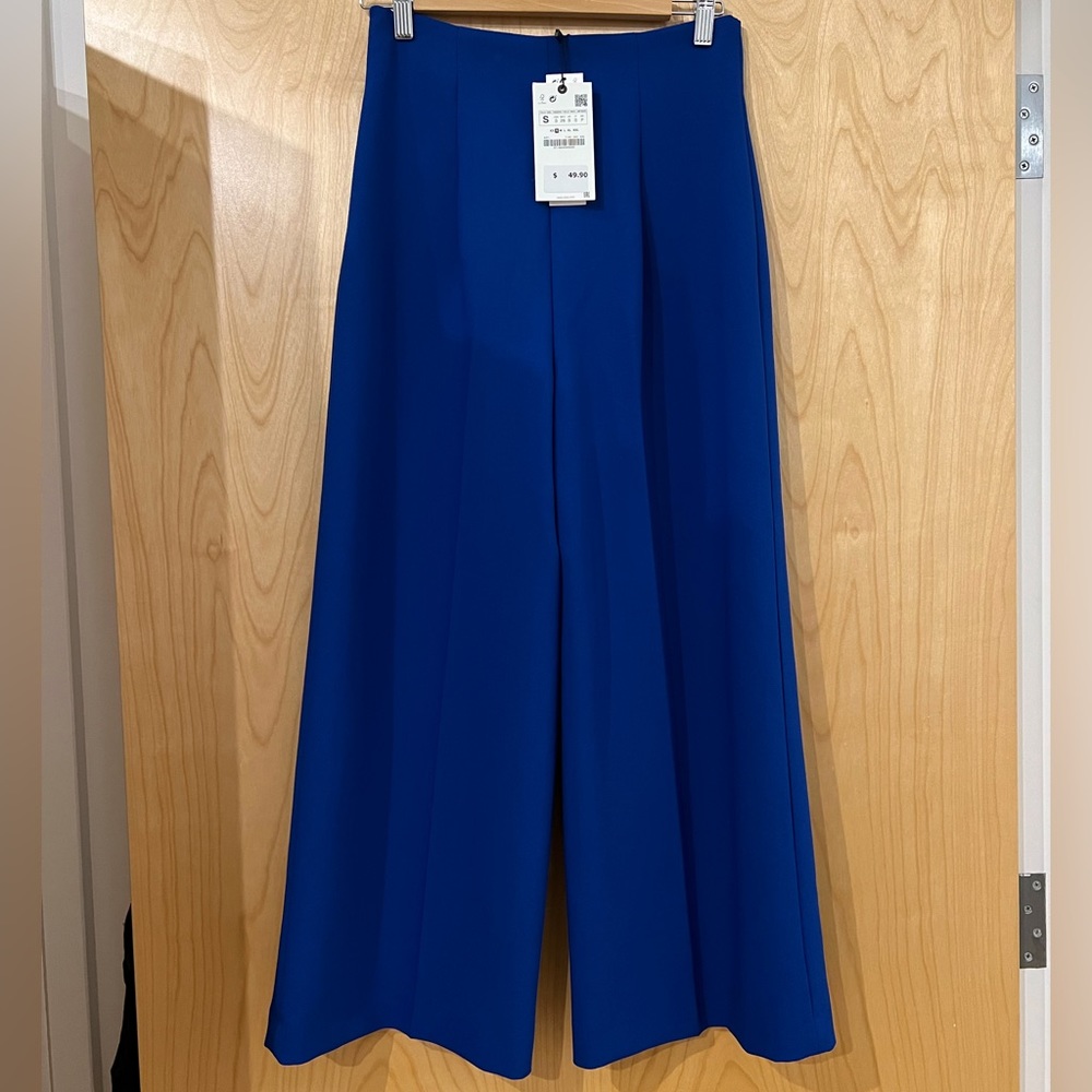 Zara cropped wide leg pants (never worn)